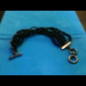 Black multi strand bracelet